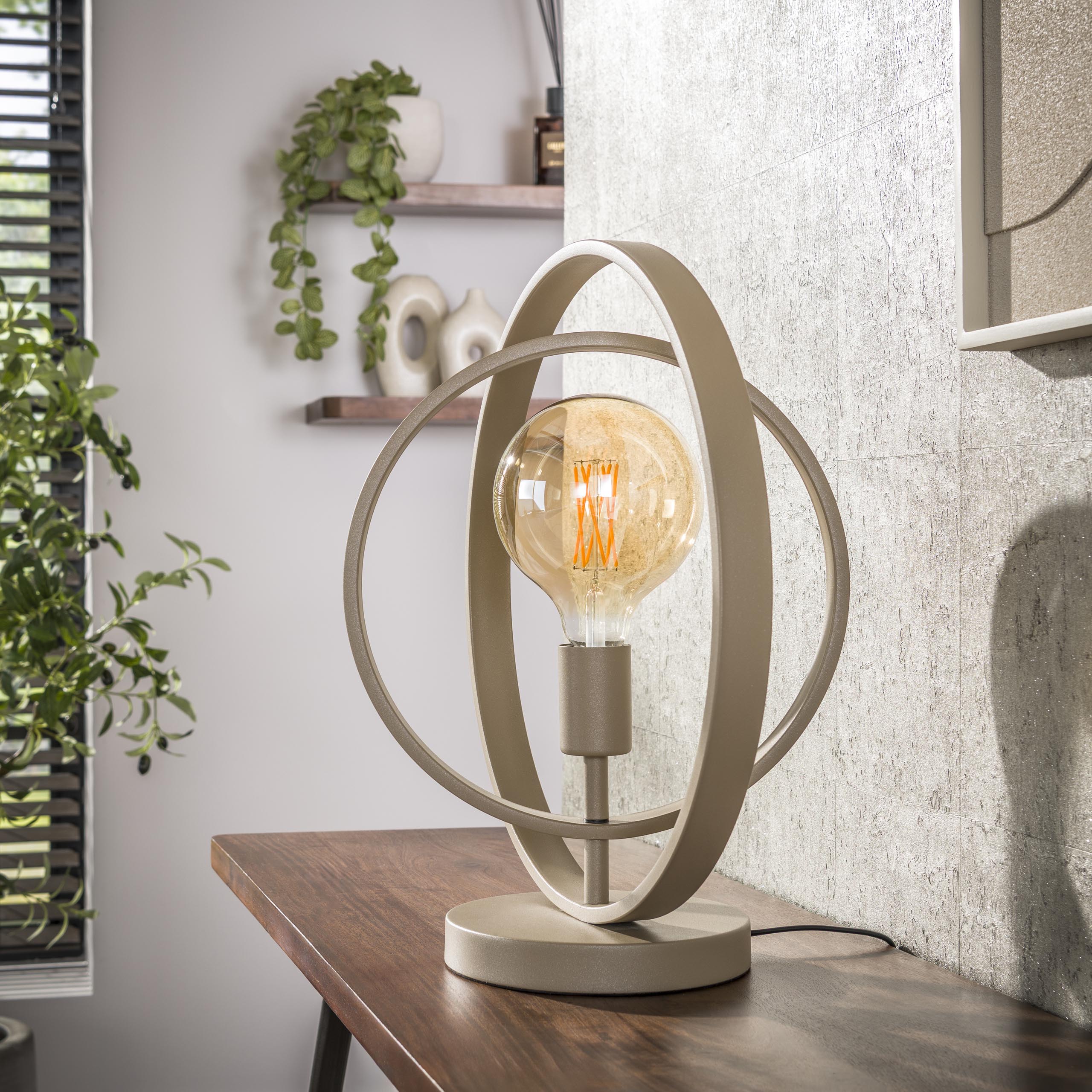 Bordslampa Turn Around 1-ljus - beige