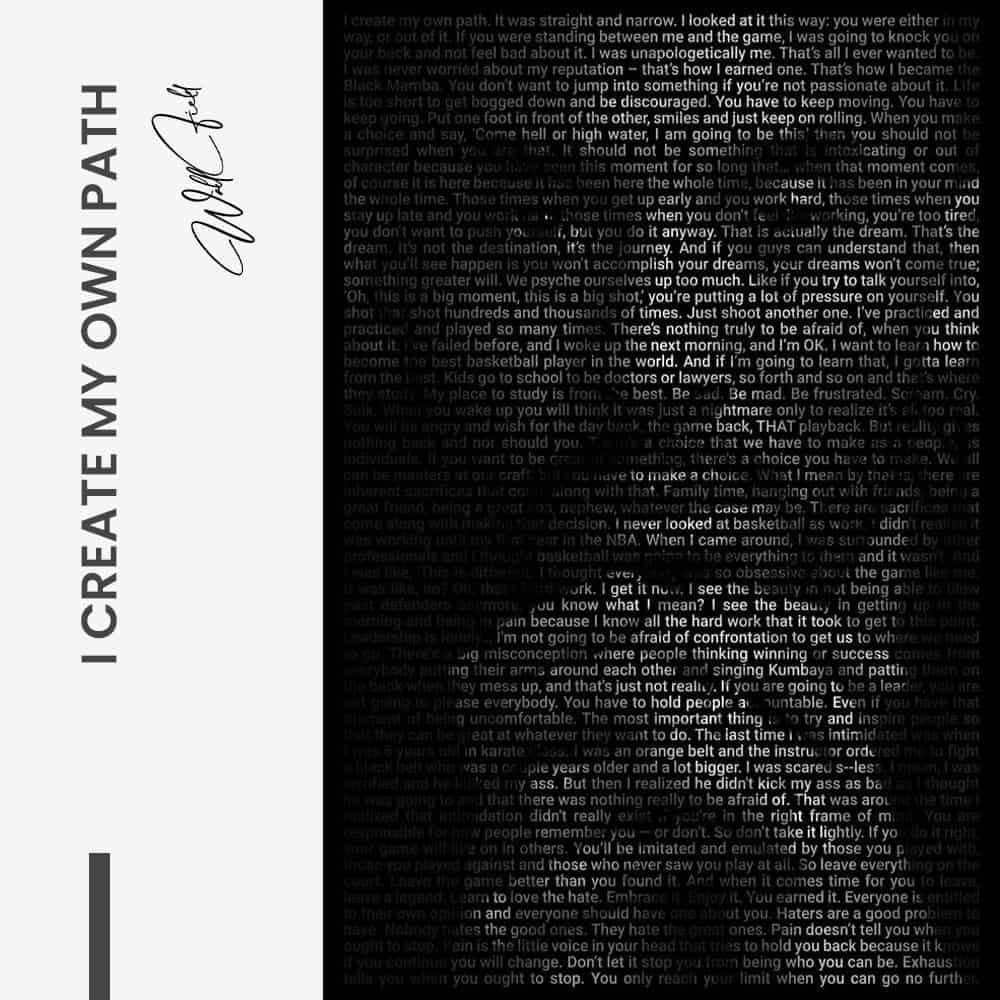 I Create my own Path - Glas