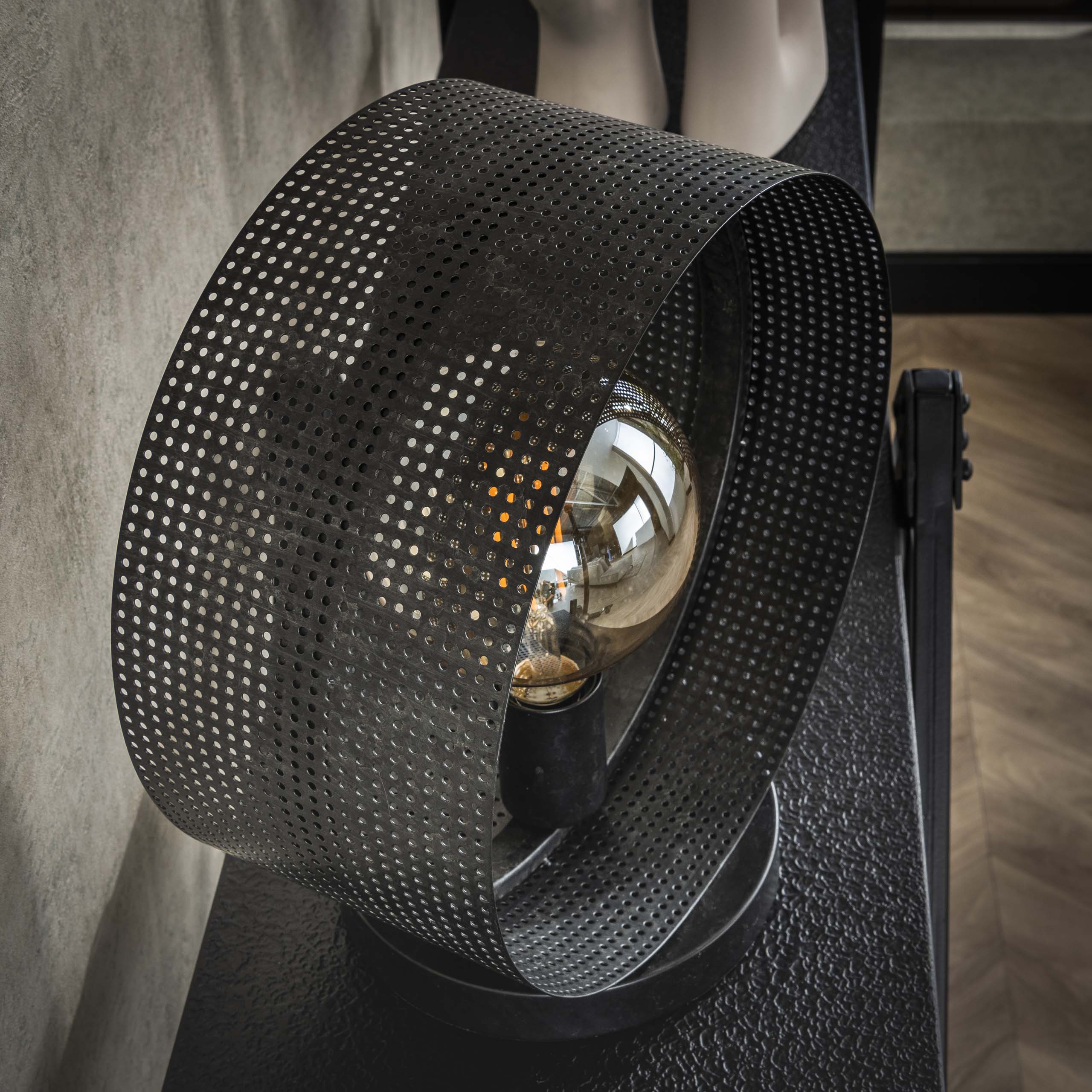 Bordslampa Ring Mesh 1-ljus - Charcoal