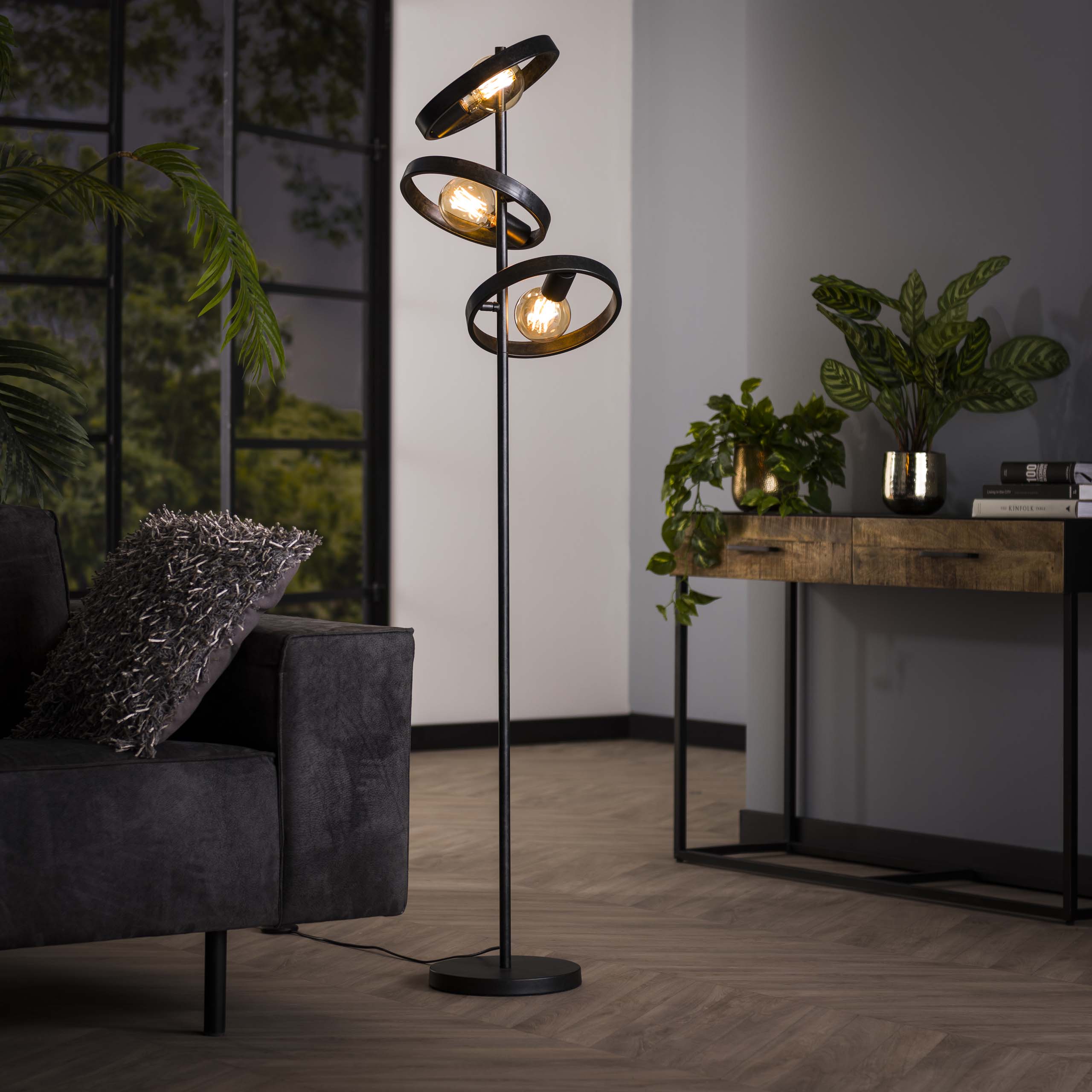Golvlampa 3L hover / Charcoal