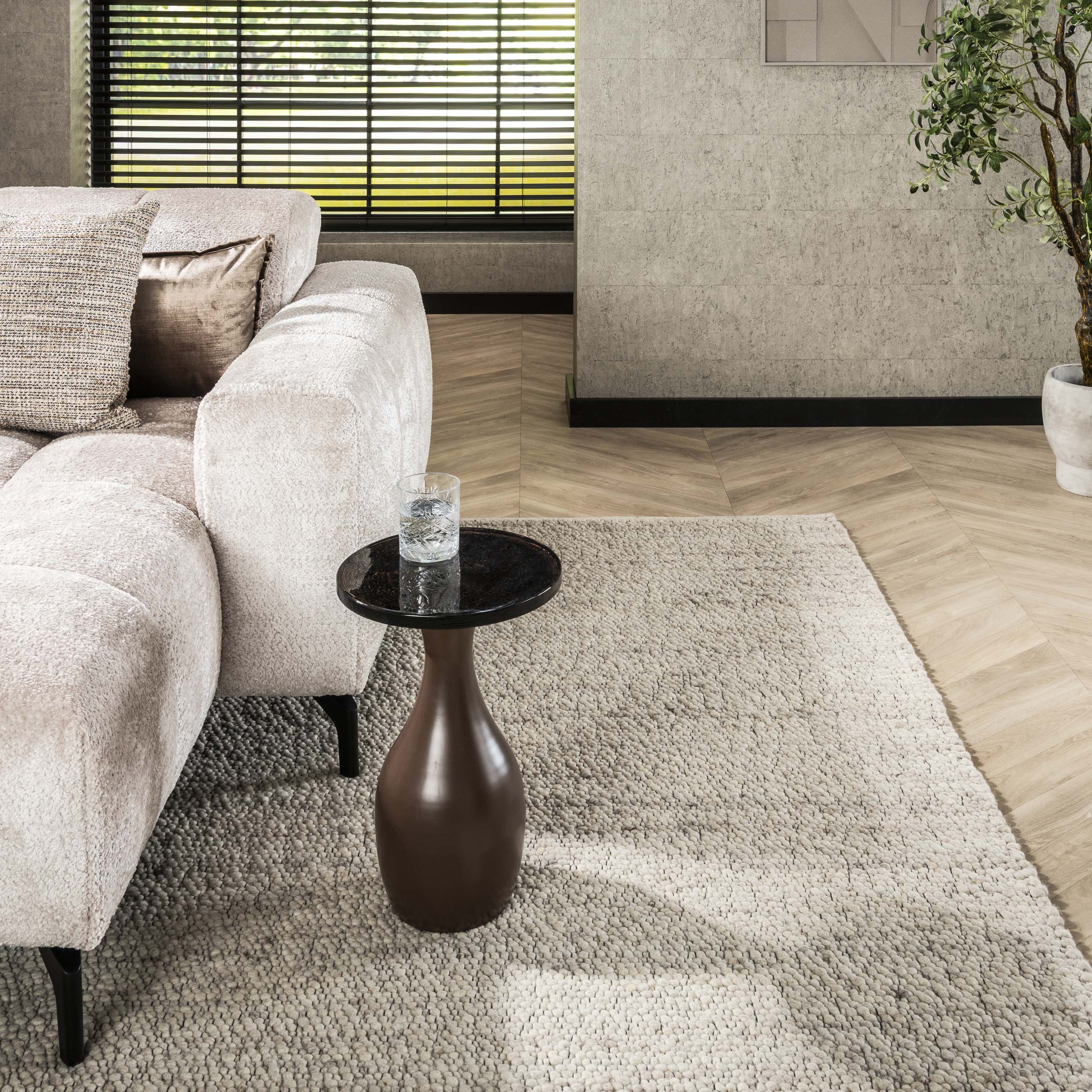 Sidobord Eclipse Drop S - Antik koppar