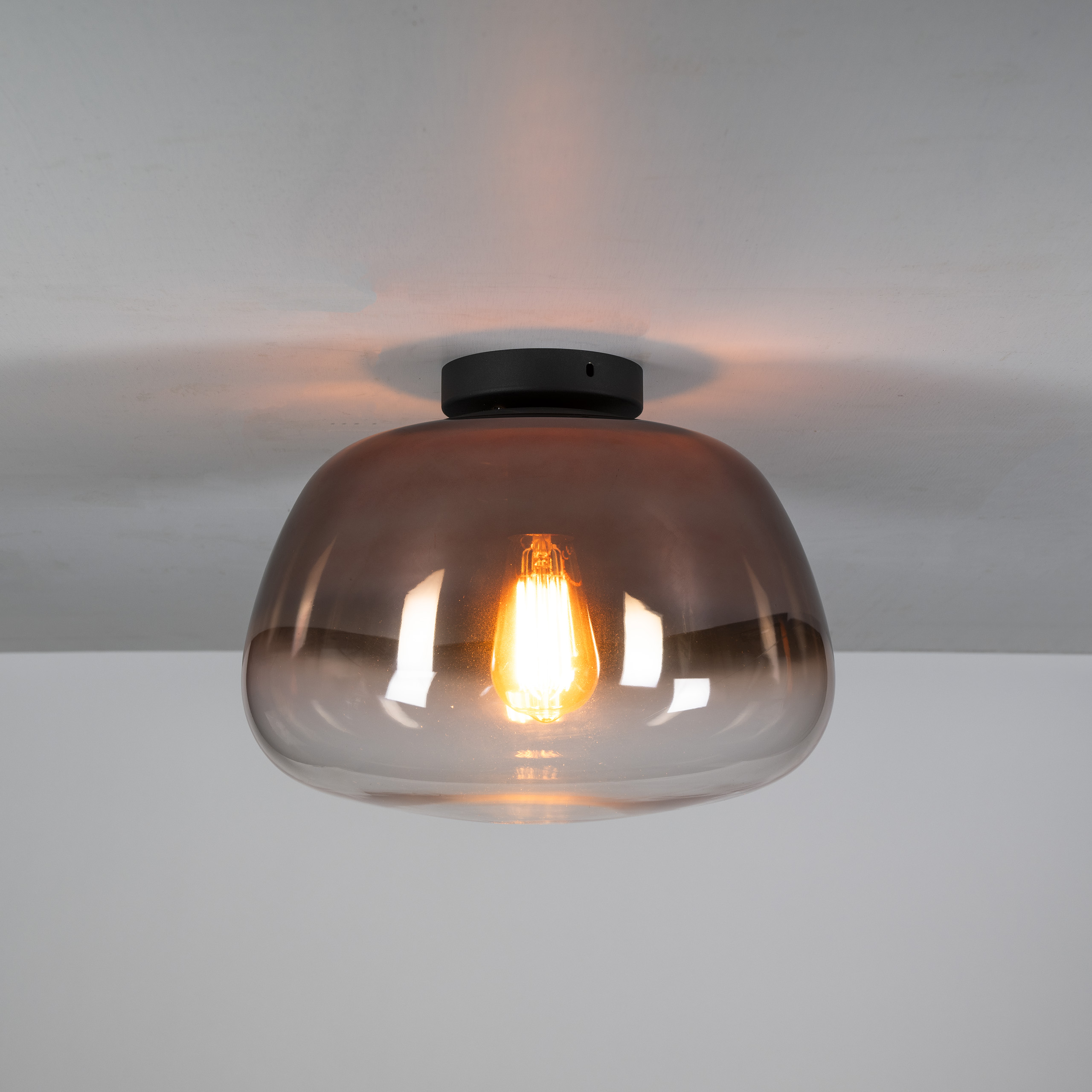 Taklampa Pulse Shaded 1-ljus - kopparglas