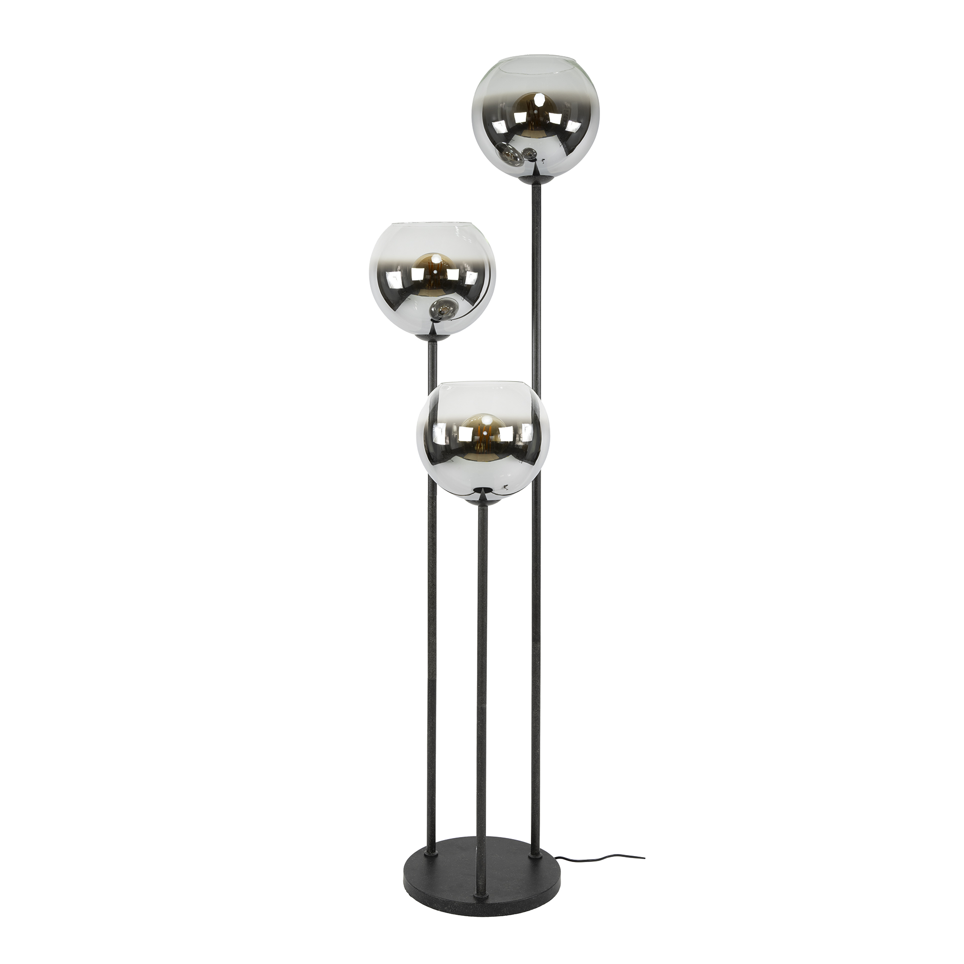 Golvlampa Bubble Shaded 3-light - Artic svart