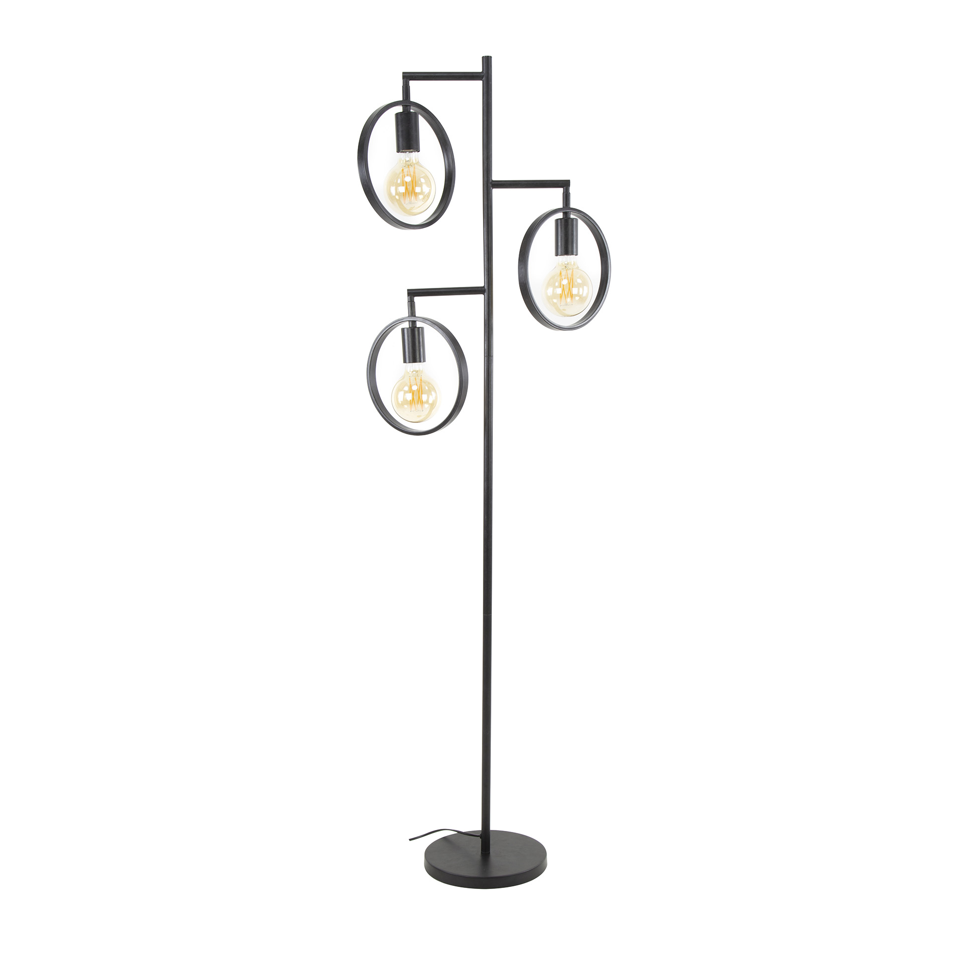 Golvlampa 3L ring / Charcoal