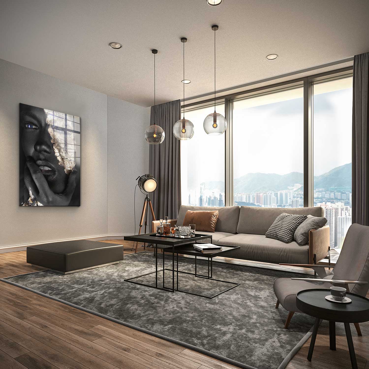 Face of Gold I – Glass