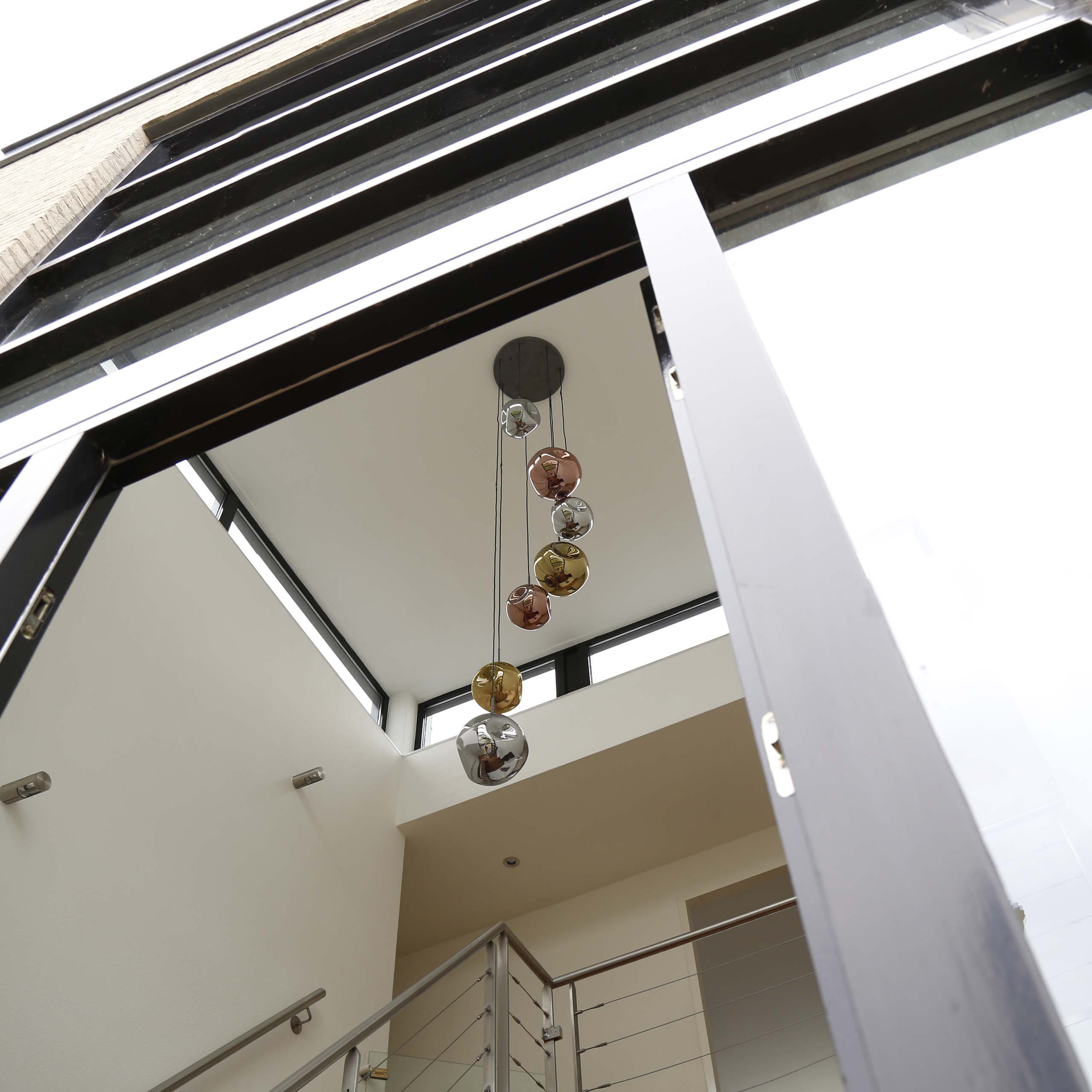 Hänglampa 7L stepped stellar / Gammalt silver