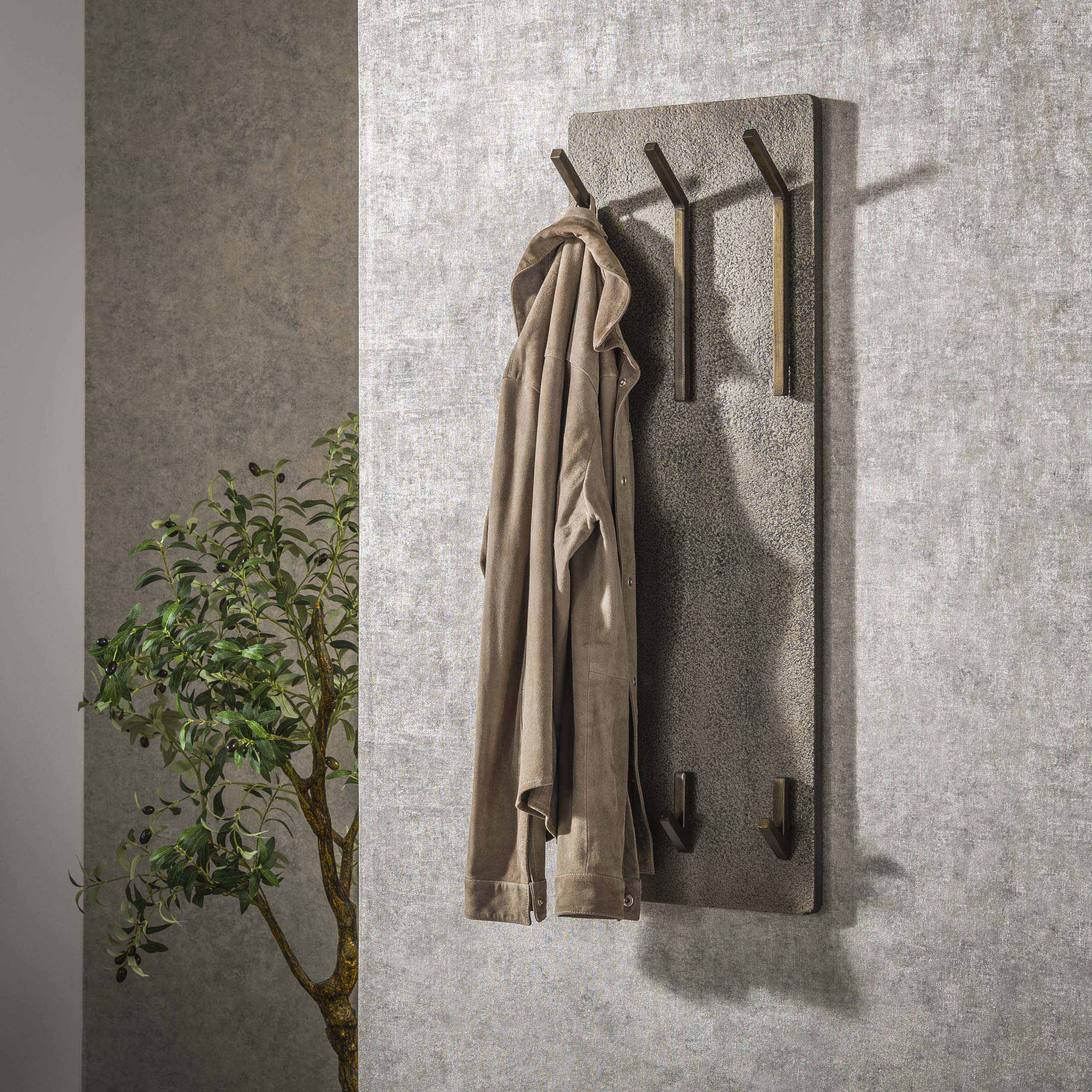 Klädhängare Ferro 2x3 krokar hög / Brons antik