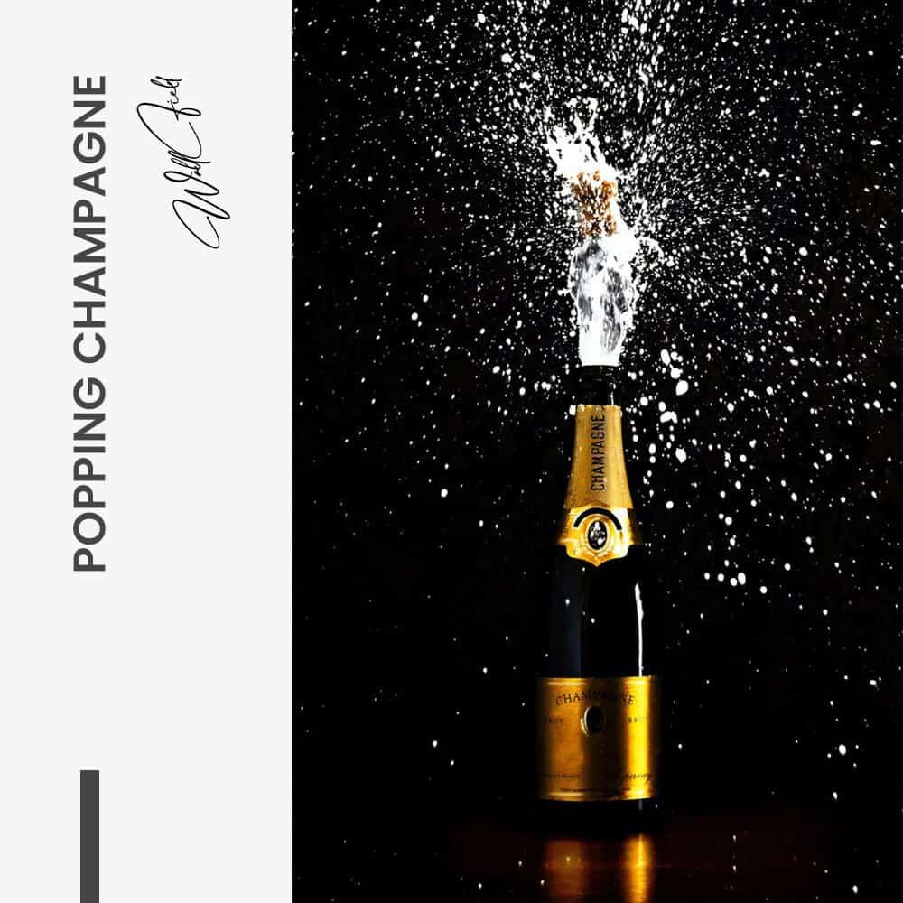 Popping Champagne – Glass
