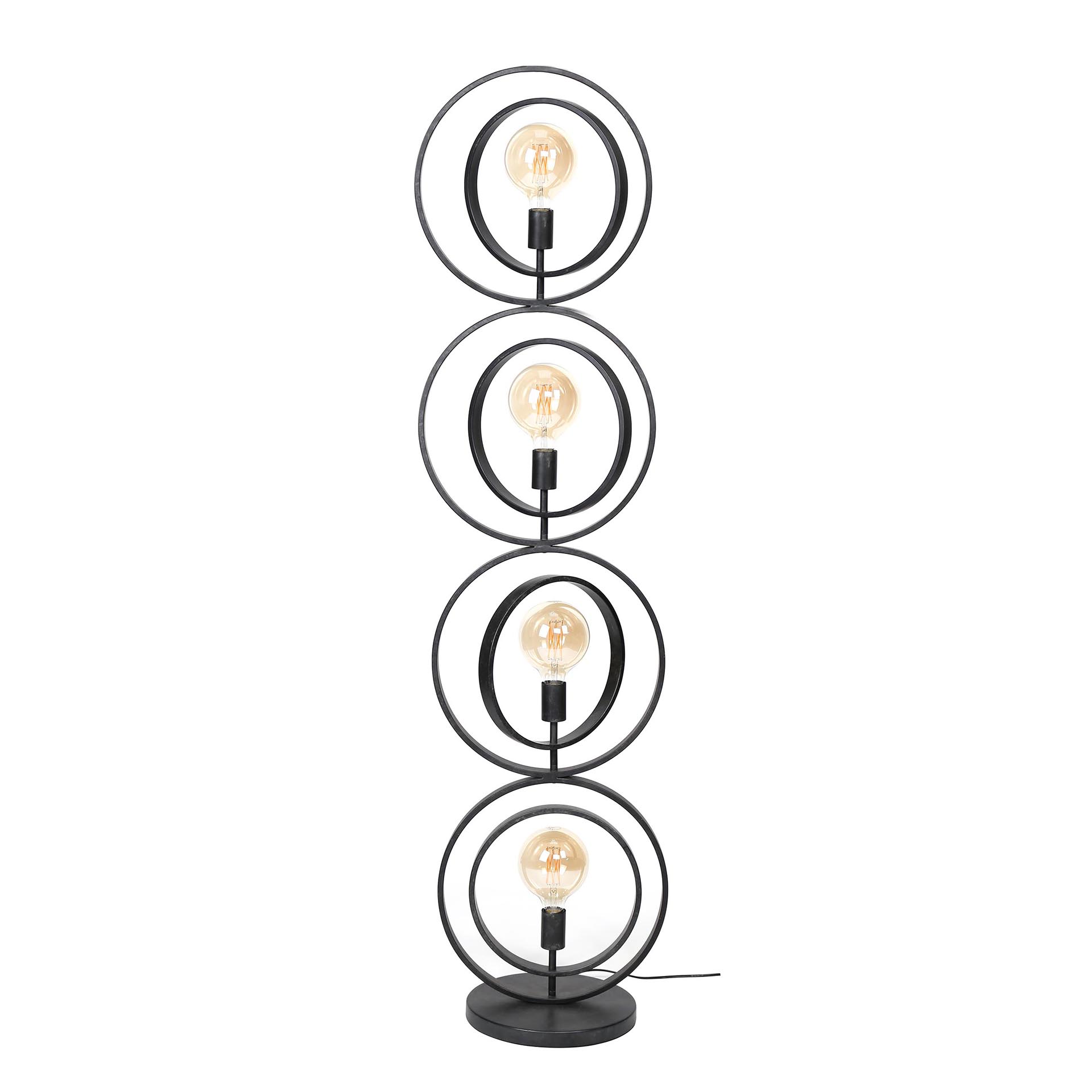 Golvlampa Turn Around 4-ljus - Charcoal