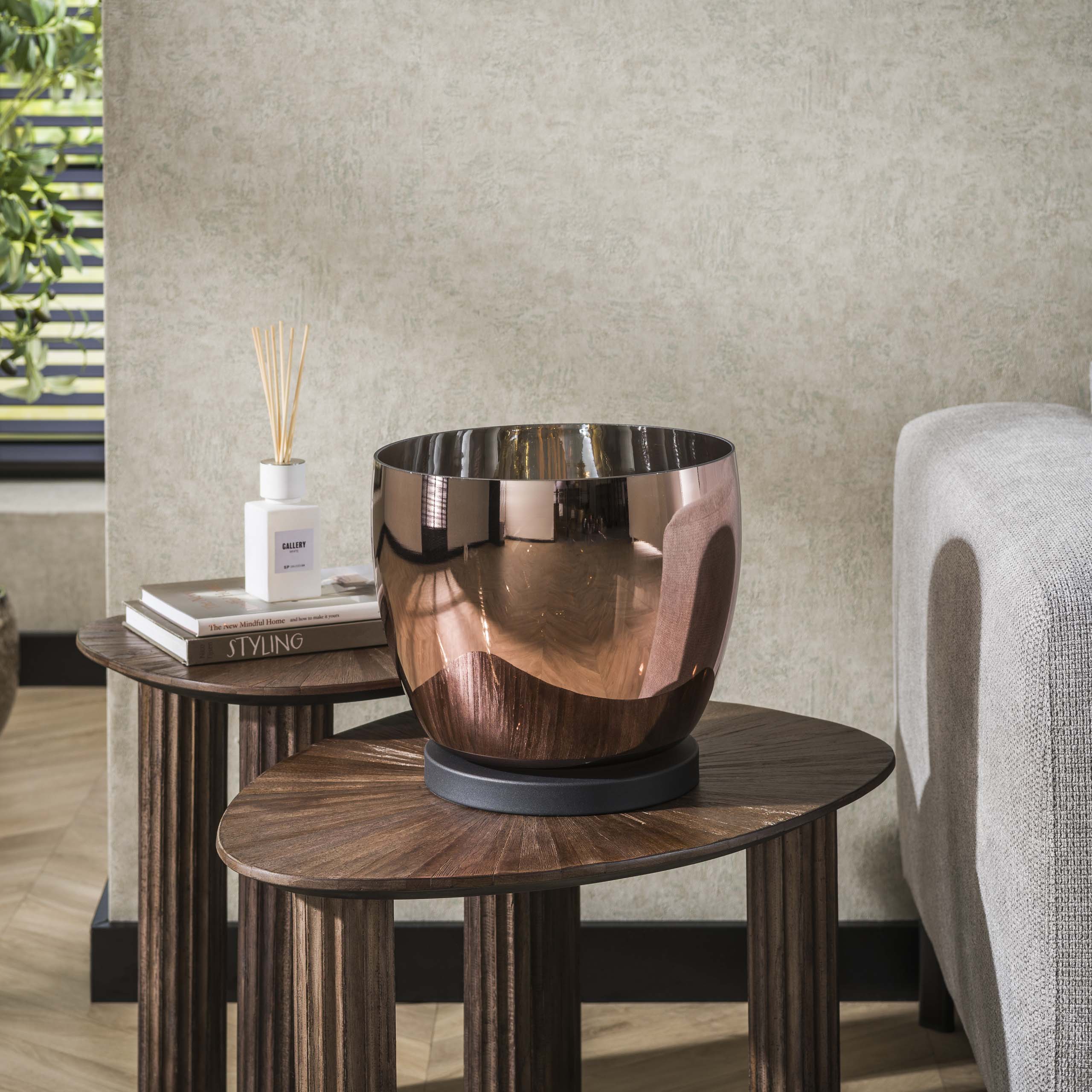 Golvlampa UP L 1-ljus - Kopparglas