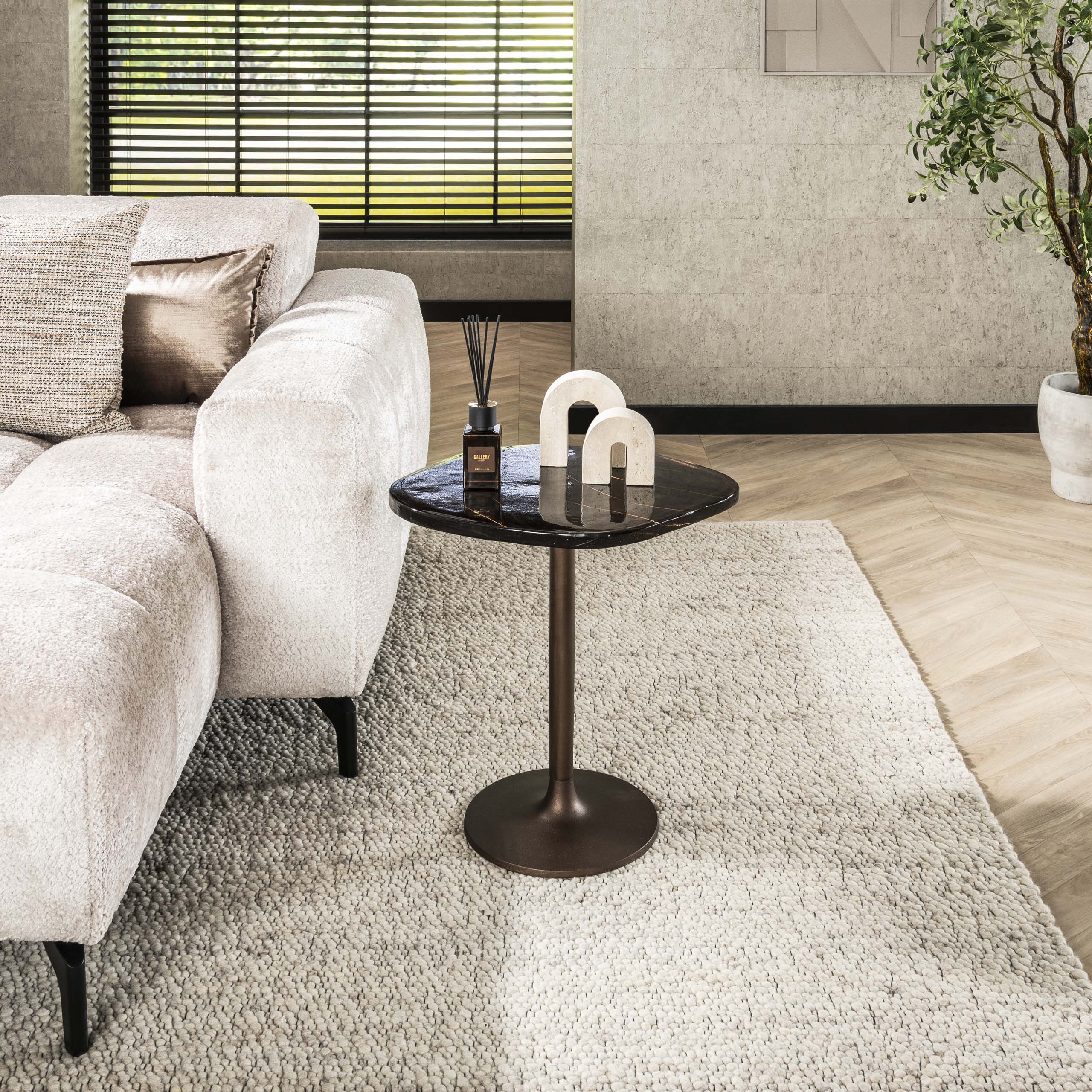 Sidobord Eclipse low - Antik koppar