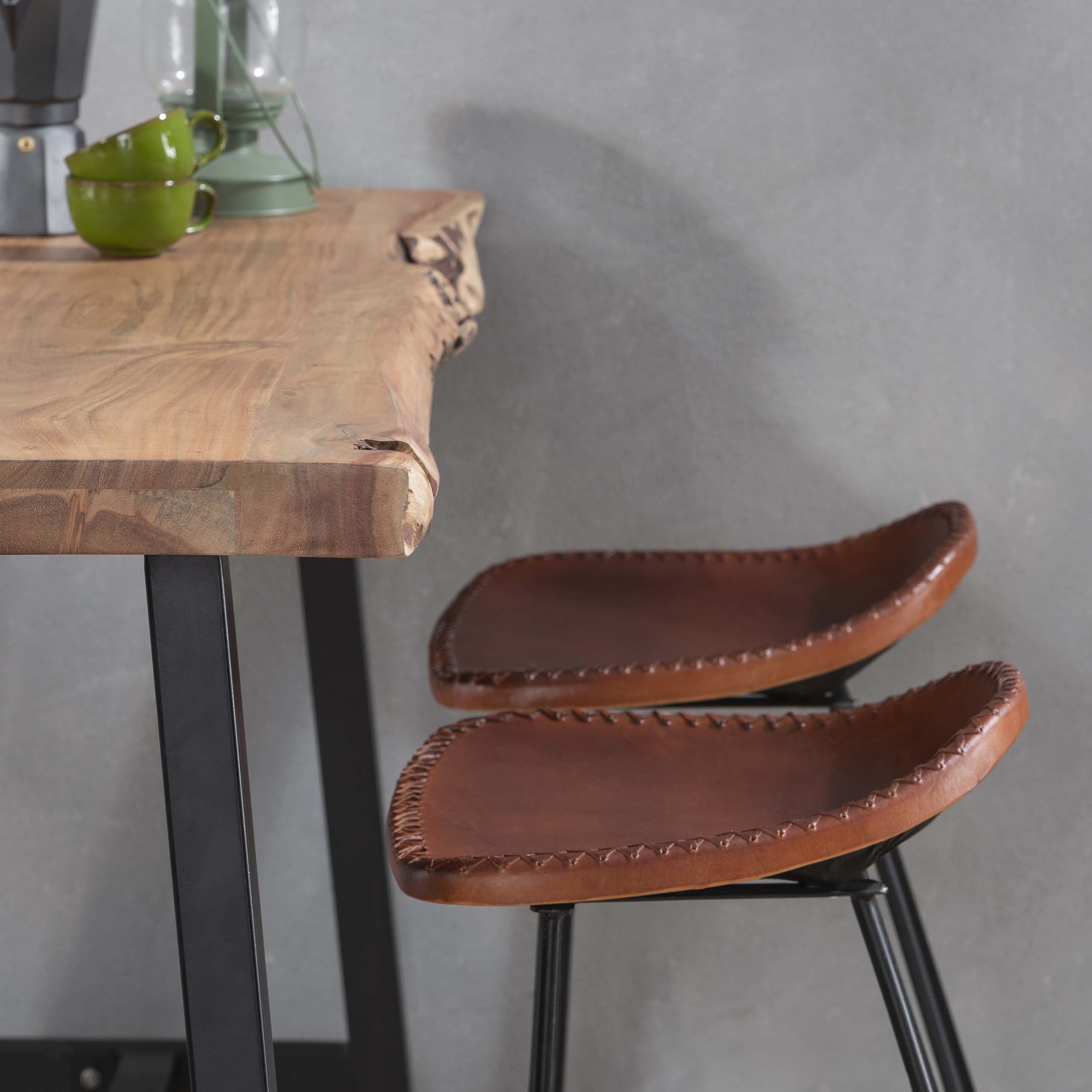 Barbord Live Edge 125 cm - Solid akacia