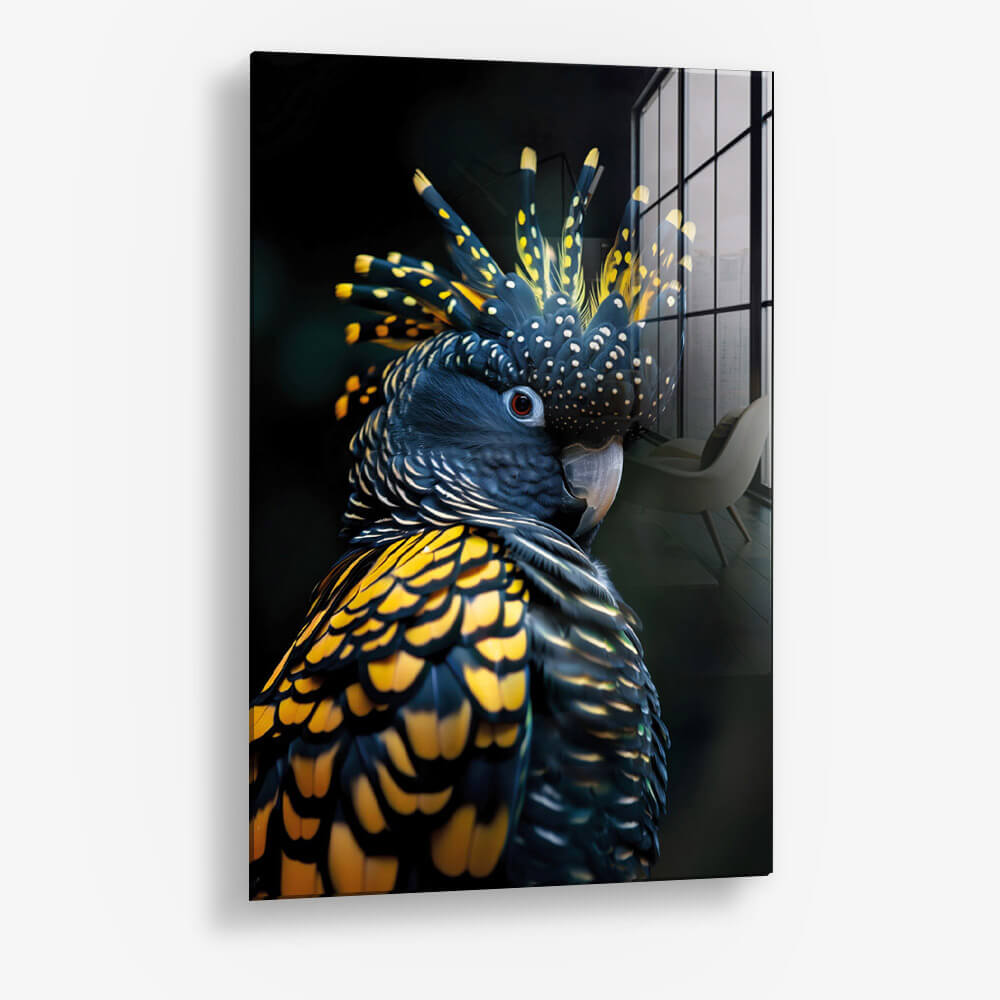 Golden Cockatoo – Glass