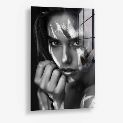 Painted Face – Glass