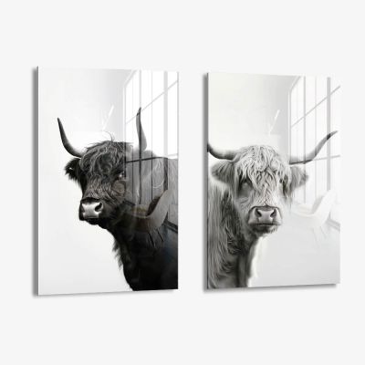 Bundle: "B&W Muscox" (2x) – Glass