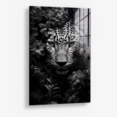 Flower Leopard – Glass