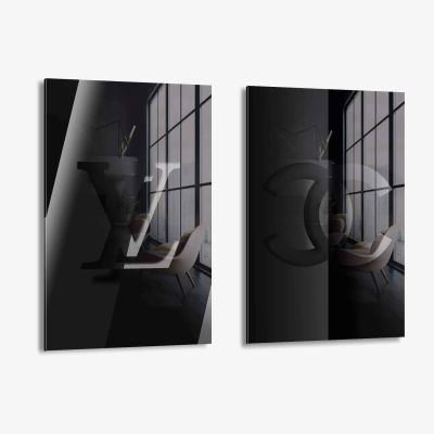 Bundel: Black Papercut (2x) - Glas
