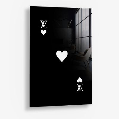 LV Hearts Noir – Glass