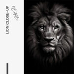 Lion Close-Up - Glas - Bild 4
