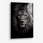Lion Close-Up - Glas