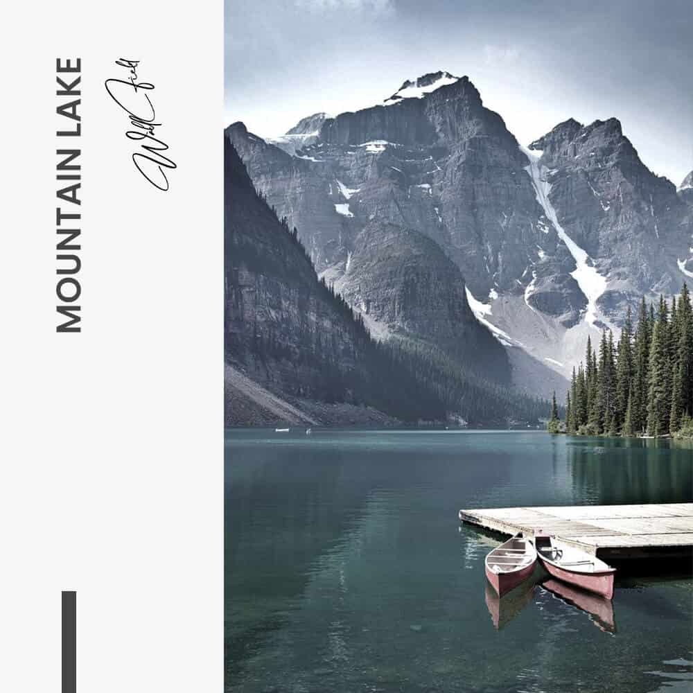 Mountain Lake - Glass