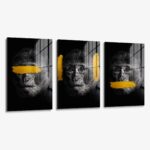 Set: “3 Wise Monkeys” (3x) - Glas