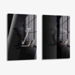 Set: Black Papercut (2x) - Glas