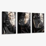 Set: Golden Faces (3x) – Glas