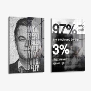 Set: Work Hard (2x) - Glas