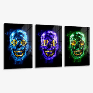 Set: Skull x Limited Edition (3x) – Glas
