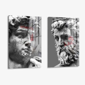 Set: "Sculptures" (2x) – Glas