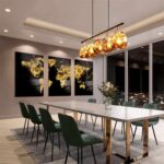 Set: "Golden World Map" (3x) – Glas - Bild 3