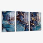 Set: "Blue Marble" (3x) – Glas
