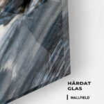 Black,  White & Gold Abstract – Glas - Bild 2