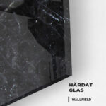 Black,  White & Gold Stone – Glas - Bild 2