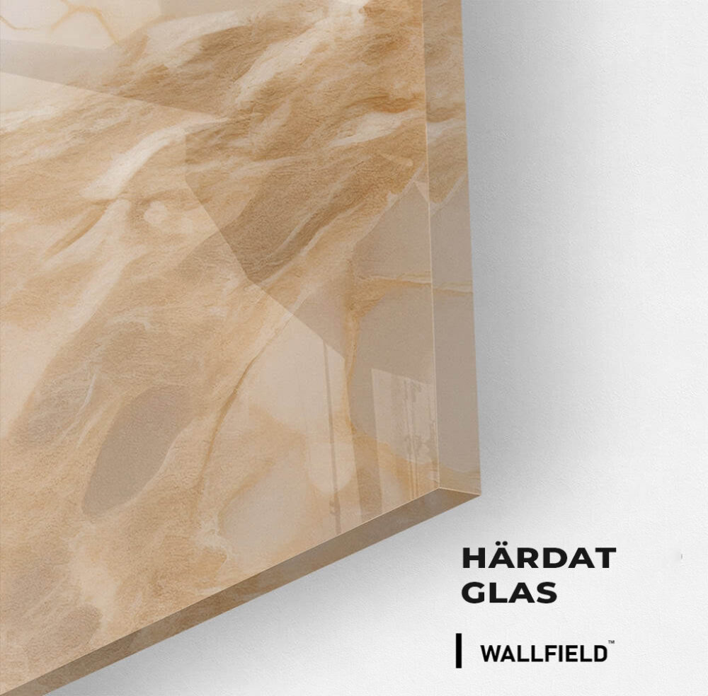 Grey & Gold Abstract Marble – Glas - Bild 2