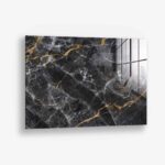 Black,  White & Gold Stone – Glas