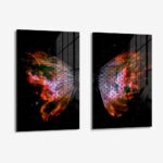 Set: "Universe Butterfly" (2x) – Glas