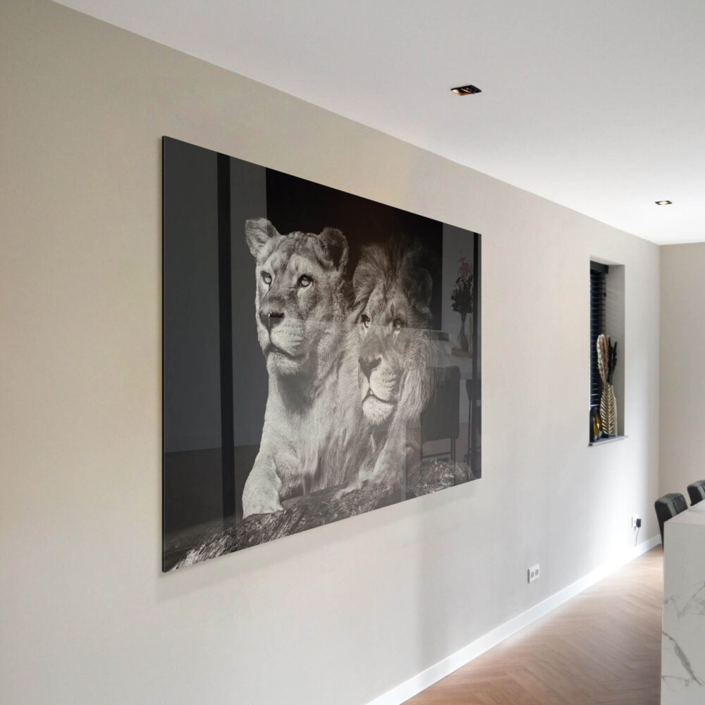 Lion Couple – Glas - Bild 3
