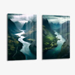 Set: "Natural Veins" (2x) – Glas
