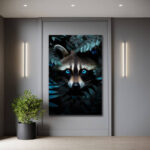 Jungle Raccoon – Glas - Bild 3