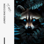 Jungle Raccoon – Glas - Bild 4