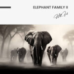 Elephant Family II – Glas - Bild 4