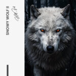 Snowy Wolf II – Glas - Bild 4