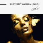 Butterfly Woman (Gold) – Glas - Bild 4