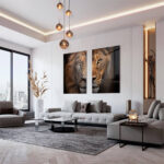 Set: "Lion & Lioness Color II" (2x) – Glas - Bild 3