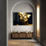 Butterfly Woman (Gold) – Glas - Bild 3