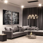 Set: "Lion & Lioness II" (2x) – Glas - Bild 3