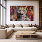 Flower Cheetah – Glas - Bild 3