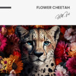 Flower Cheetah – Glas - Bild 4